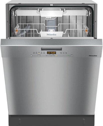 Miele - G 5008 SCU Active 24" Selector Button Controls 44dB Energy Star Built-Under Dishwasher - Clean Touch Steel-Front_Standard 