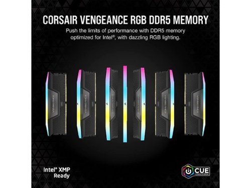 CORSAIR Vengeance RGB 32GB (2 x 16GB) 288 Pin PC RAM DDR5 6000