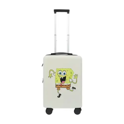 Front. Ful - NICKELODEON SPONGEBOB 22.5"CARRY-ON LUGGAGE - WHITE.