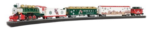 Bachmann - Trains - NORMAN ROCKWELL CHRISTMAS EXPRESS - Ready To Run Electric Train Set - HO Scale-Front_Standard 