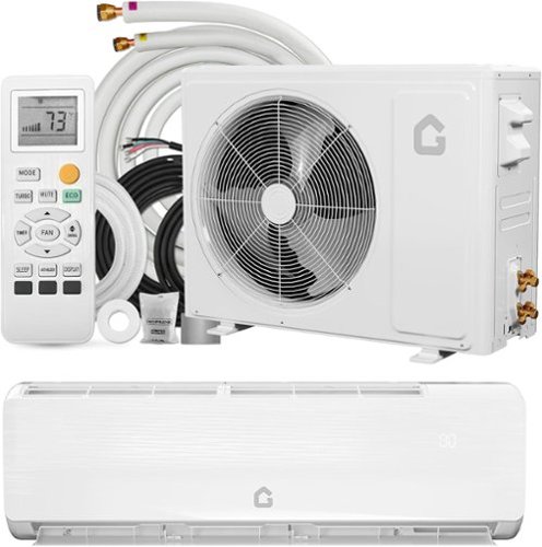 GARVEE - 12000BTU Mini Split AC Heating System Ductless Split Air Conditioner Heater 19 SEER2 115V AC Q Panel-Front_Standard 