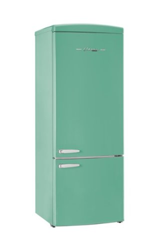 Unique Appliances - Classic Retro 16.7 cu.ft Bottom Freezer Refrigerator - Ocean Mist Turquoise