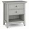 Simpli Home - Amherst Bedside Table - Fog Grey-Front_Standard