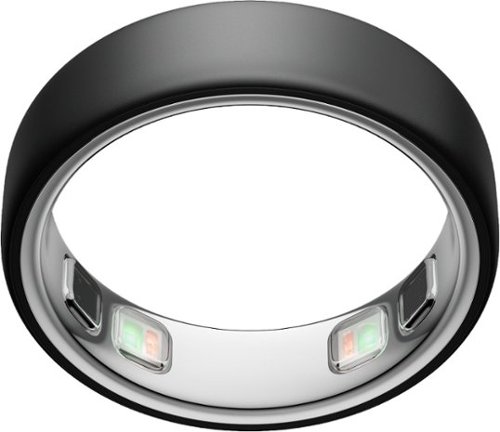 Oura - Ring 5 - Smart Ring - Size Before You Buy with OR5 Sizing Kit - Size 8 - Stealth - (2026)-Front_Standard 