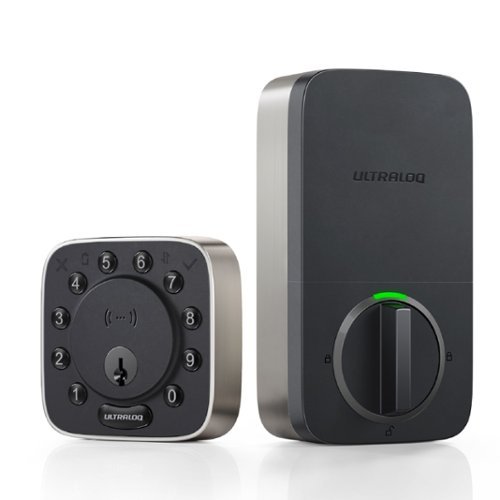 Ultraloq - Bolt NFC WiFi Smart Lock (Apple Home Key) - Black-Front_Standard