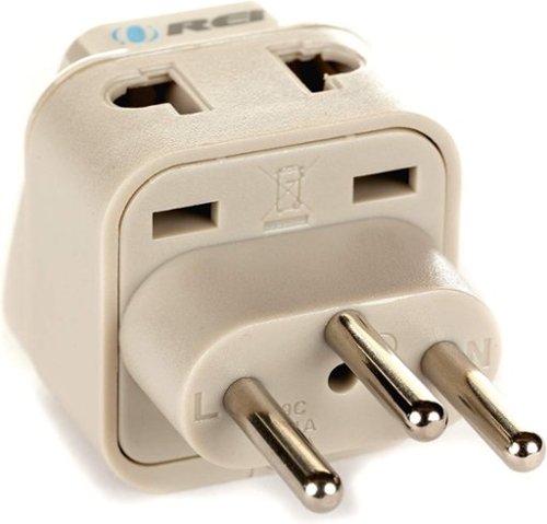 Orei - US to Switzerland Plug Adapter -Switzerland Travel Adapter - Type J - Universal 2 in 1 - White-Front_Standard 