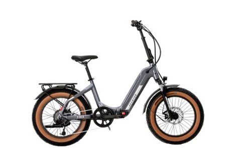 Aventon - Sinch.2 Foldable Ebike w/ 55 miles Max Operating Range and 20 mph Max Speed - One size - Quicksilver-Front_Standard 