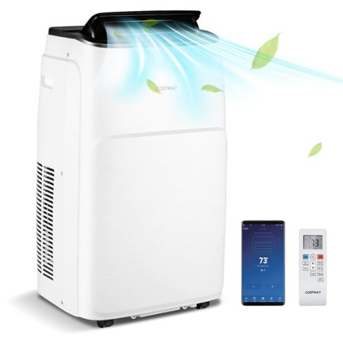 Costway 13,000 BTU Portable Air Conditioner with Cool, Fan, Heat & Dehumidifier - White