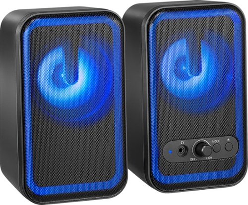 Insignia™ 2.0 Bluetooth Computer Speakers with RGB Lighting (2-Piece) - Black BUY IN AUSTRALIA