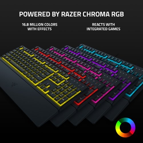 Razer Ornata V3 X Full-Size Wired Membrane Gaming Keyboard with Chroma RGB Backlighting - Black WORLDWIDE DELIVERY