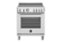Bertazzoni - 30" Professional Series range - Electric oven - 4 induction zones - Stainless Steel-Front_Standard