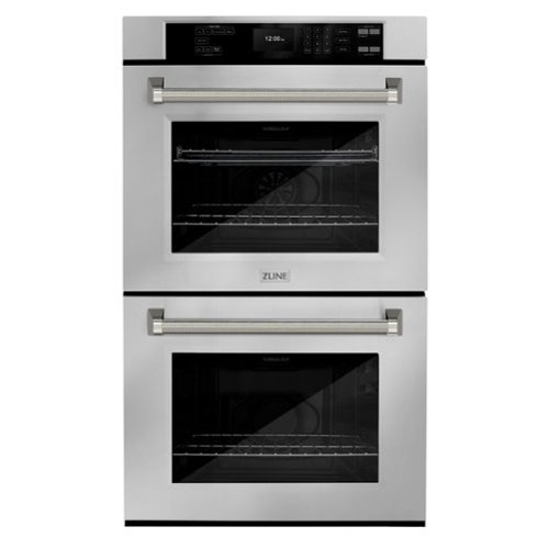 ZLINE - Autograph 30 in. True Convection Double Wall Oven & Nickel Helix Handles (WADZ-30-KPN) - Stainless Steel
