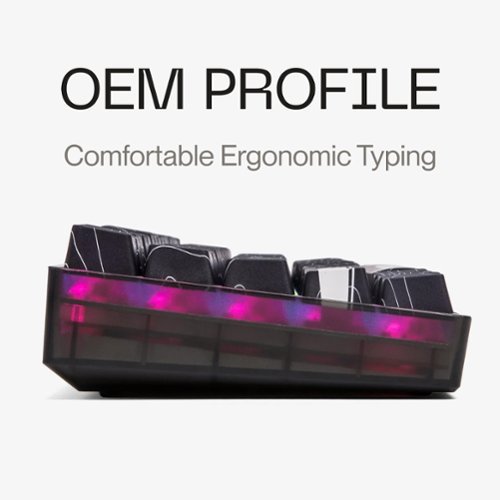 Higround Basecamp 65 65% Wired Mechanical Lubed White Flame Linear Switch Gaming Keyboard with RGB Backlighting - Black Ice BUY IN AUSTRALIA