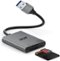 Acer - SD Card Reader, USB A 3.0 to Micro Memory Card Reader, Aluminum Dual Slot SD to USB Adapter for Computer, PC-Front_Standard