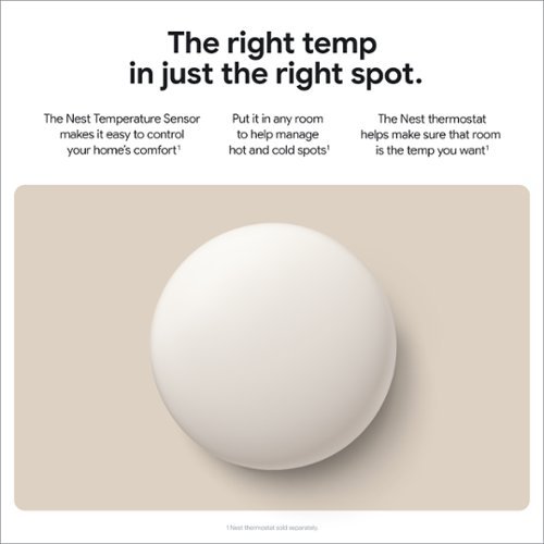 Google Nest Temperature Sensor (2nd gen) 3-pack - Porcelain WHERE TO BUY