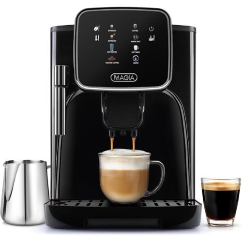 Zulay Kitchen - Magia Clasica - Fully Automatic Espresso Machine with Grinder - Black-Front_Standard 