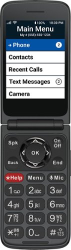 Lively® Lively - Jitterbug Flip3 Easy Prepaid Cell Phone - Black GLOBAL SHIPPING