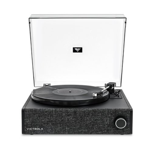 Victrola Eastwood LP Stereo Bluetooth Record Player with Bluetooth and 3 speed Turntable - Black WORLDWIDE DELIVERY