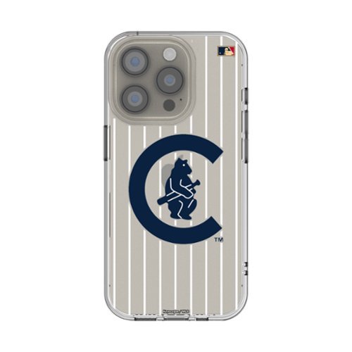 Keyscaper - MLB - Chicago Cubs 1911-1912 Cooperstown Pinstripe iPhone Clear Case - 16e - Multicolor-Front_Standard 