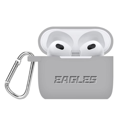 Artinian - Philadelphia Eagles Debossed Silicone AirPods Gen Three Case Cover - No Size - Multicolor-Front_Standard 