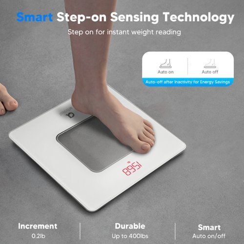 Arboleaf  weight Scale, Accurate Measurements, LED Display - White WHERE TO BUY