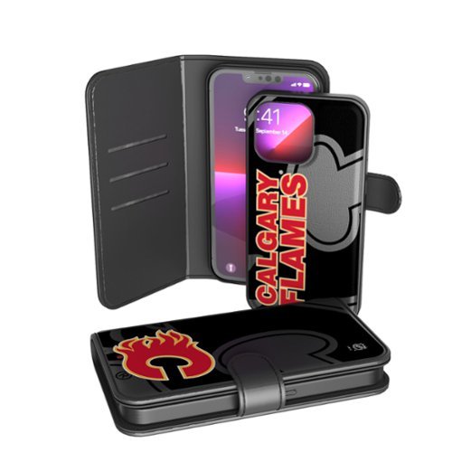 Keyscaper - NHL - Calgary Flames iPhone Wallet Case - 13 - Multicolor-Front_Standard 