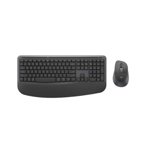 Logitech - Signature Comfort Plus Combo MK880 Wireless Keyboard and Mouse for Business - Wireless - Black