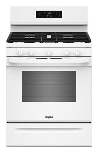 Whirlpool - 5.0 Cu. Ft. Freestanding Gas Range with Air Cooking Technology and Steam Clean - White-Front_Standard 