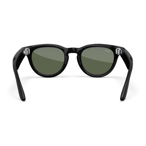 Ray-Ban Meta Headliner Low Bridge Fit glasses, Meta AI, Audio, Photo, Video Compatibility - Green Lenses - Shiny Black BUY IN MIDDLE EAST