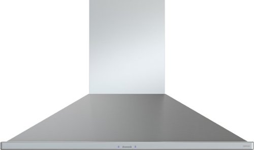 Zephyr - 42 inches - Externally Vented - Island Range Hood - Stainless Steel-Front_Standard 
