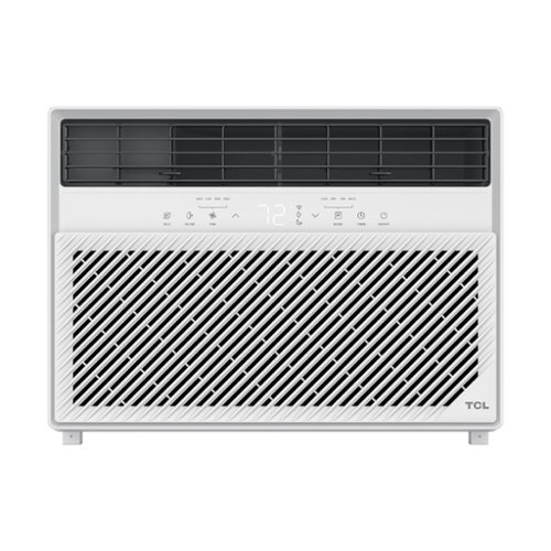 TCL - 350 Sq. Ft. 8,000 BTU, Smart Window Air Conditioner, Digital, Remote Included - White