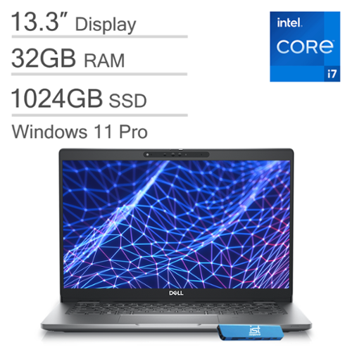 Dell - Latitude 5330 13.3" FHD 2-in-1 Touchscreen Laptop - Intel Core i7 with 32GB Memory - 1TB SSD - Windows 11 Pro - Gray-Front_Standard 