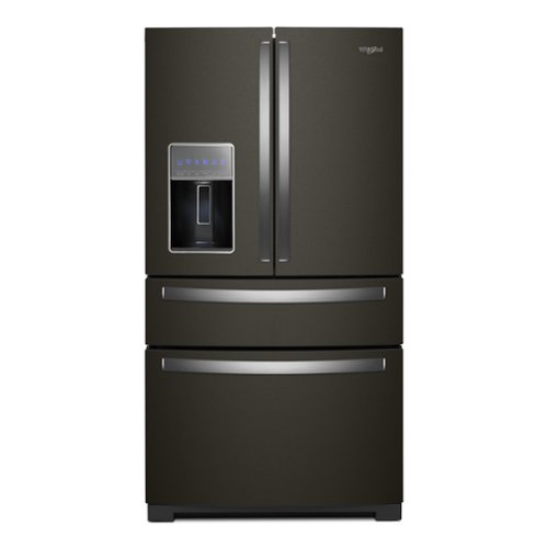 Whirlpool - 26 cu. ft. French Door Refrigerator with Prep & Store Bins - Black Stainless Finish