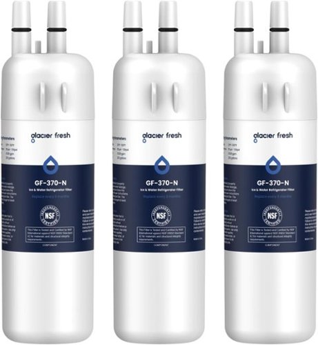 GLACIER FRESH - EDR1RXD1 Refrigerator Water Filter Compatible with W10295370A, WHR1RXD1, 3 Pack-Front_Standard 