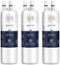 GLACIER FRESH - EDR1RXD1 Refrigerator Water Filter Compatible with W10295370A, WHR1RXD1, 3 Pack-Front_Standard