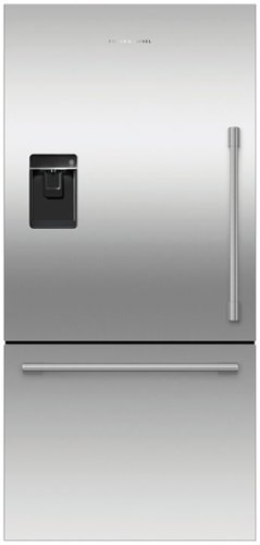 Fisher & Paykel - Active Smart 17.1 Cu Ft  Bottom Freezer Refrigerator with Ice & Water - Stainless Steel