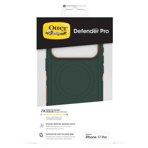 OtterBox Defender Series Pro Hard Shell for Apple iPhone 17 Pro - Green WORLDWIDE DELIVERY