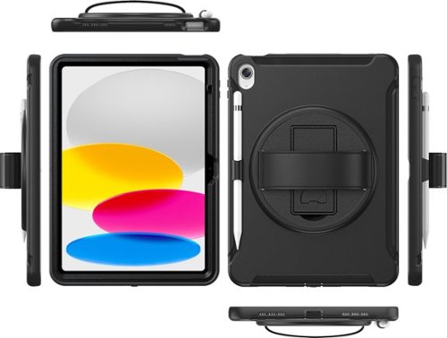SaharaCase Raider Series Heavy Duty Hand Strap Case for Apple iPad 11'' (A16) and 10.9 (10th Gen) - Black WHERE TO BUY