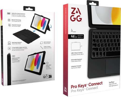 ZAGG Pro Keys 2 Connect Apple iPad (A16/Gen10) - Black BUY IN EUROPE