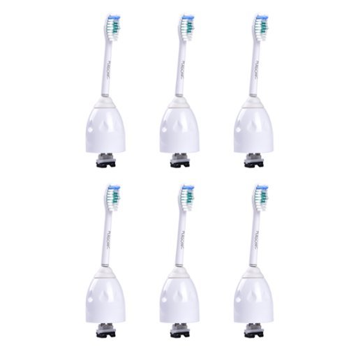 Pursonic - 6 Standard Replacement Brush Heads For Philips Sonicare E Series - White-Front_Standard 