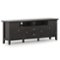 Simpli Home - Redmond SOLID WOOD 72 inch TV Media Stand For TVs up to 80 inches - Hickory Brown-Front_Standard
