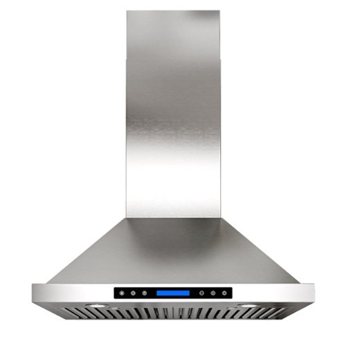 Onefly - 30 inches - Convertible - Wall Range Hood - Stainless Steel-Front_Standard 