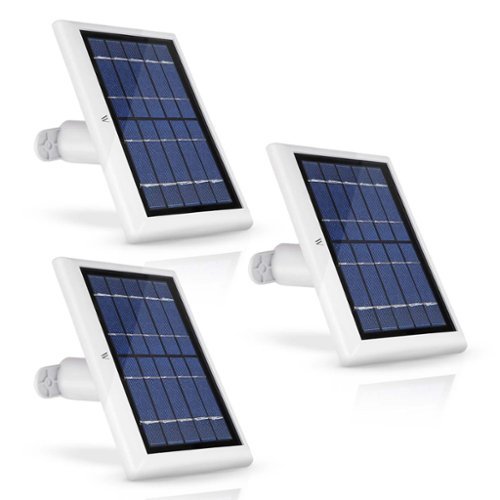 Wasserstein - Solar Panels for Ring Spotlight Camera Battery and Ring Stick Up Camera Battery (3-Pack) - White-Front_Standard 