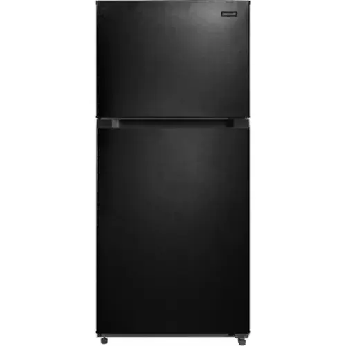 Front. Frigidaire - 19 Cu. Ft. Garage Ready Top Freezer Refrigerator - Black.
