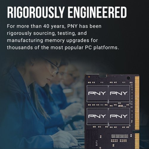PNY Performance 16GB 3200MH DDR4 DRAM (PC4-25600) CL22 1.2V SODIMM Notebook/Laptop Memory - Black GLOBAL SHIPPING