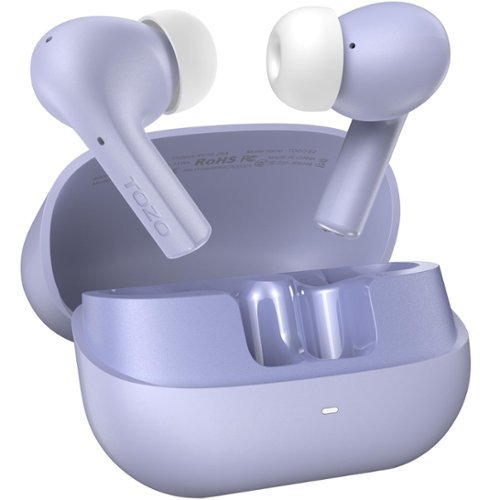 TOZO - E2 Wireless Earbuds, 10mm Powerful Bass, 32 EQs, 2 Mics AI Noise Cancelling, 30H, Bluetooth 5.3 - Purple