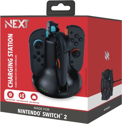 NEXT Joy-Con 2 Quad Charging Station for Nintendo Switch 2 - Black WHERE TO BUY