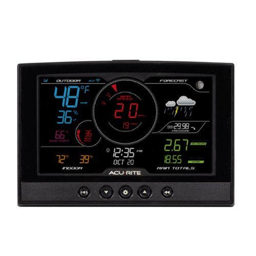 AcuRite Iris (5-in-1) Weather Station with Direct-to-Wi-Fi Display for Remote Monitoring - White/Black WORLDWIDE DELIVERY