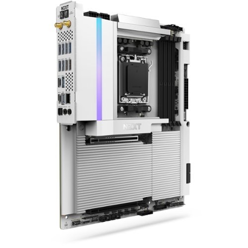NZXT N9 X870E AM5 AMD X870E ATX DDR5 Wi-Fi 7 Motherboard with Full-Metal Cover and RGB - White WORLDWIDE DELIVERY