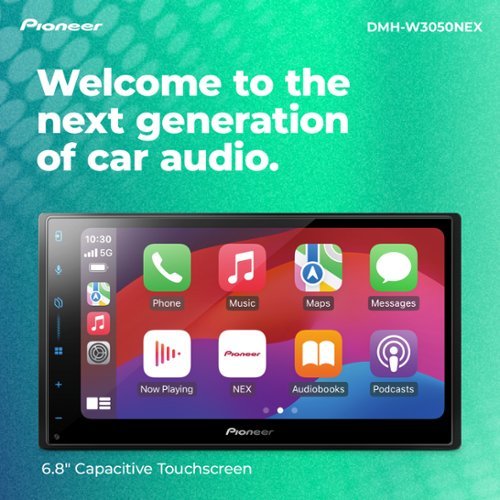 Pioneer 6.8 – Wireless Android Auto and Apple CarPlay Bluetooth Digital Media (DM) Receiver Maestro Compatible HD Radio - Black GLOBAL SHIPPING